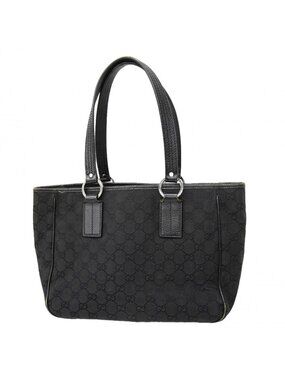 Gucci Tote GG Canvas Black Silver